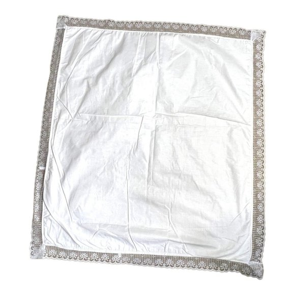 My Baptism Blanket White Christening Blanket Cotton/Fleece With Lace Trim - Picture 7 of 8